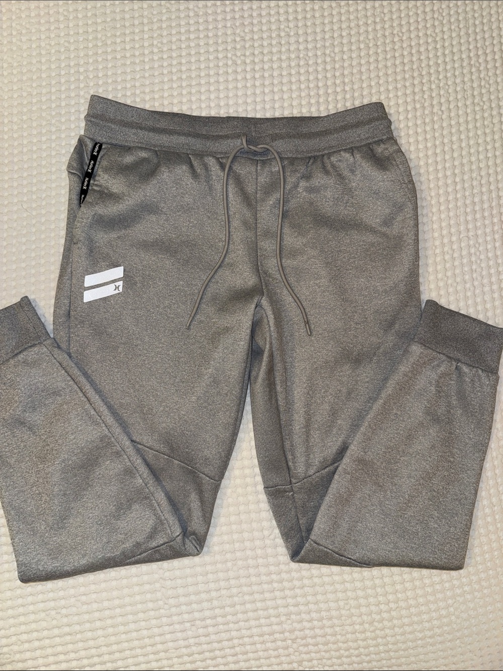 Hurley Men’s Size Medium Gray Drawstring Jogger Sweatpants